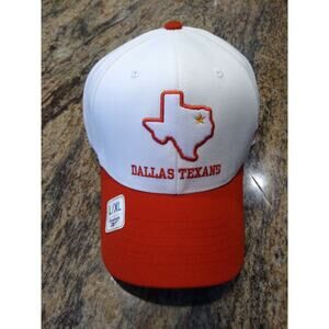 NFL Dallas Cowboys Retro Fitted Hat L/XL Throwback Dallas Texans White Flex Fit